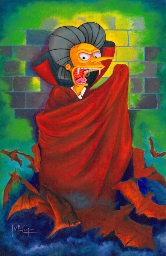 Count Burns 11x17 Art Print – Vampire Mr. Burns Parody