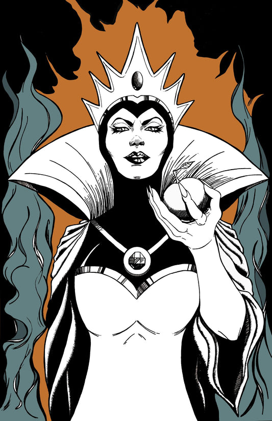 Evil Queen 11x17 Art Print – Dark Fantasy Villain Artwork